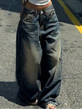 Fashion Straight Leg Wide Leg Casual Jeans