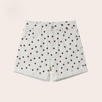 High Waisted Stretch Denim Shorts with Turn-Up Hem