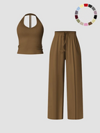Women's Flare Leg Activewear Set – Tank Top & High Waist Pants