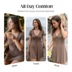 👗🔥 50% OFF! Women's V-Neck Bodycon Mini Dress